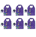 6 Grape Foldable Shopping Bags